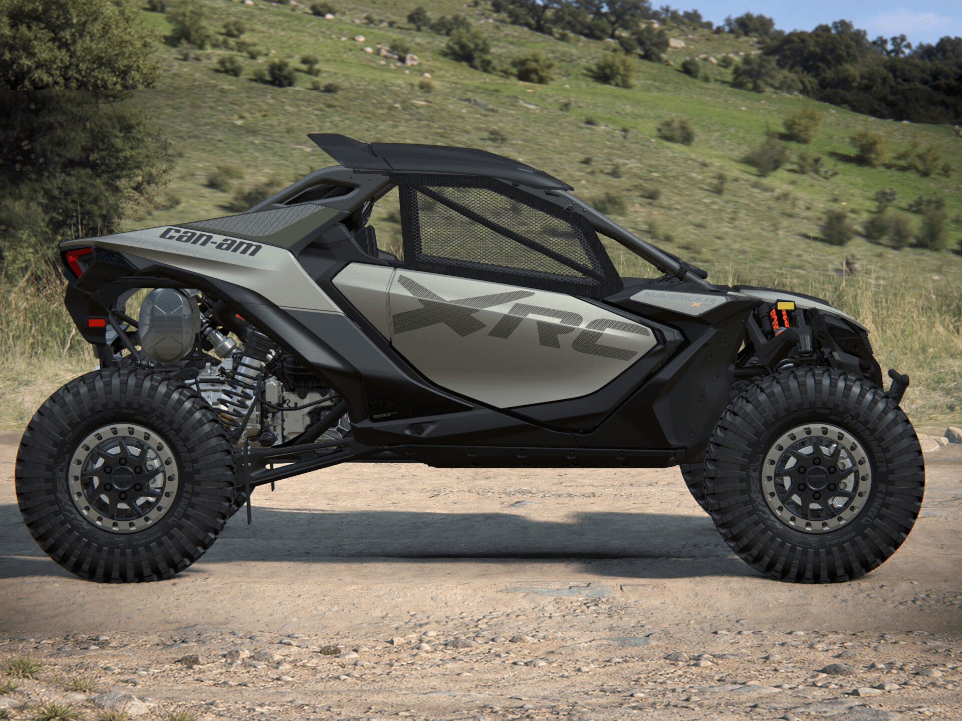 Can-Am Maverick R X rc 2027, Loft Green Satin, 0007GVB00 — Справа
