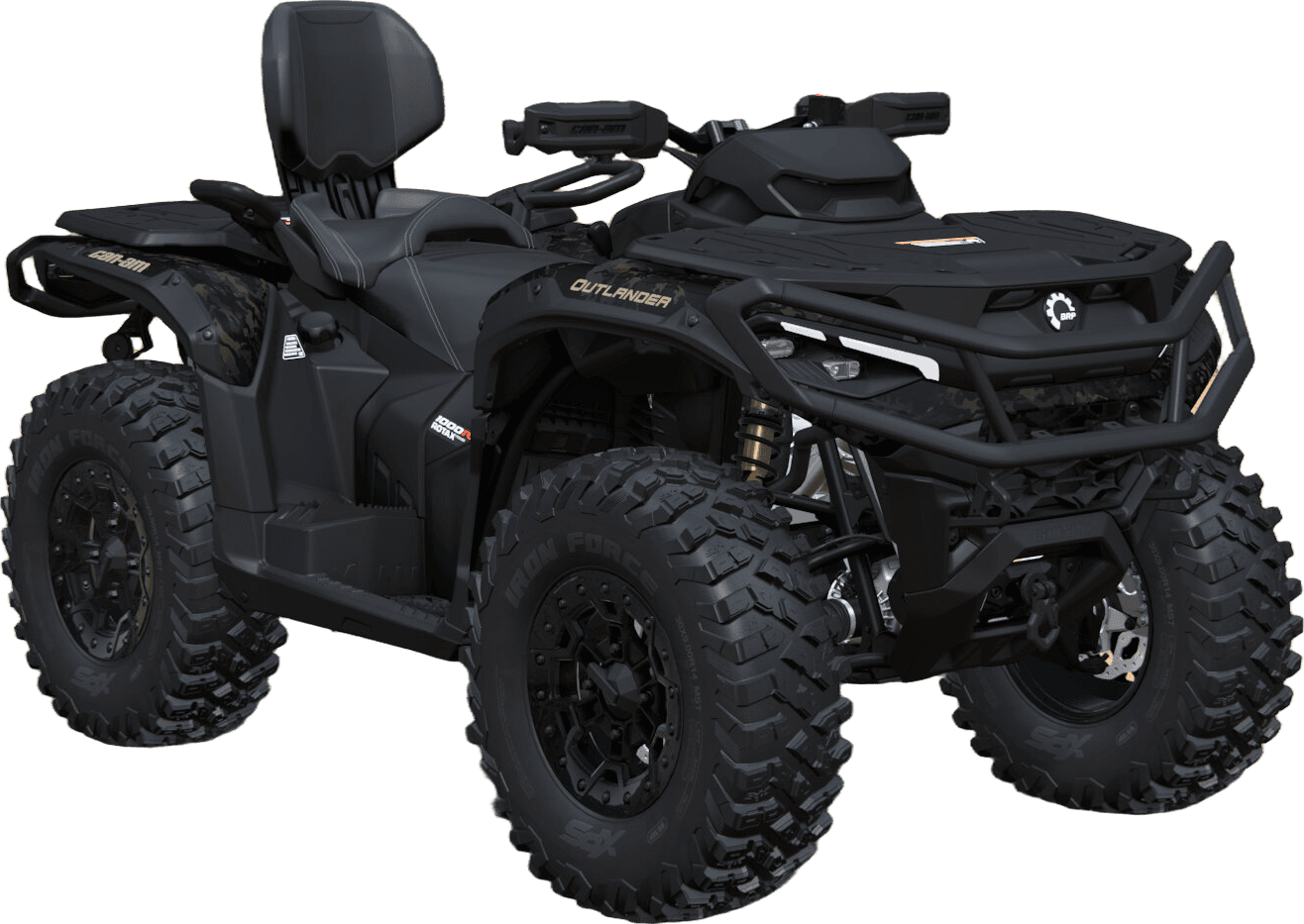 Can-Am Outlander MAX Backcountry 2027, 1000R, Multicam Dark Camo, 0005GVC00 — Обложка на прозрачном фоне