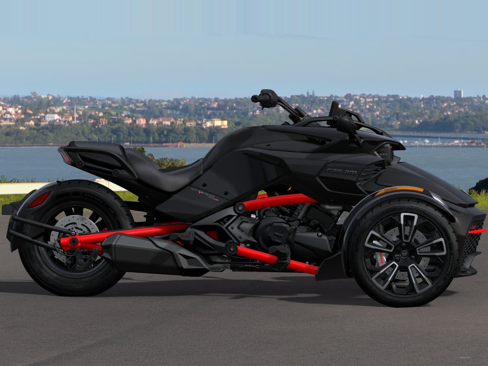 Can-Am Spyder F3-S 2026 — Monolith Black Satin — Вид сбоку