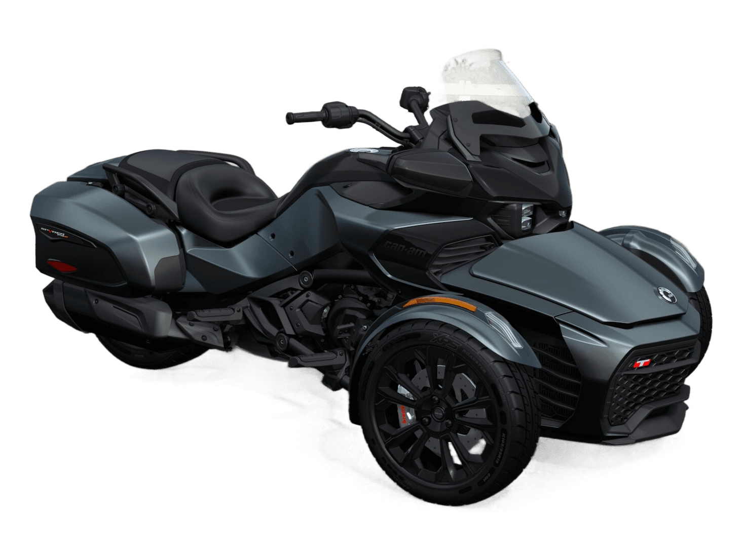 Can-Am Spyder F3-T 2026 — Mineral Blue — Спереди справа