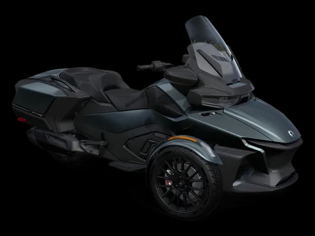 Can-Am Spyder RT 2026 — Mineral Blue — Спереди справа