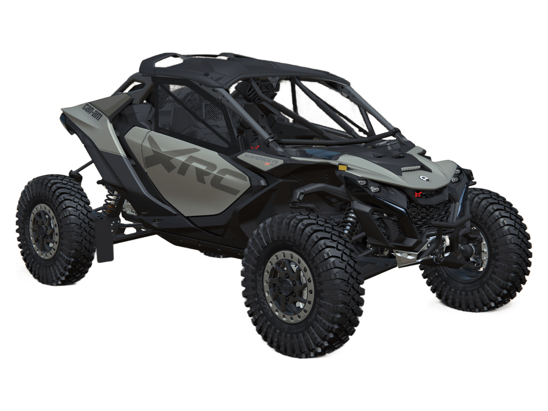 Can-Am Maverick R X rc 2027, Loft Green Satin, 0007GVB00 — Обложка на прозрачном фоне