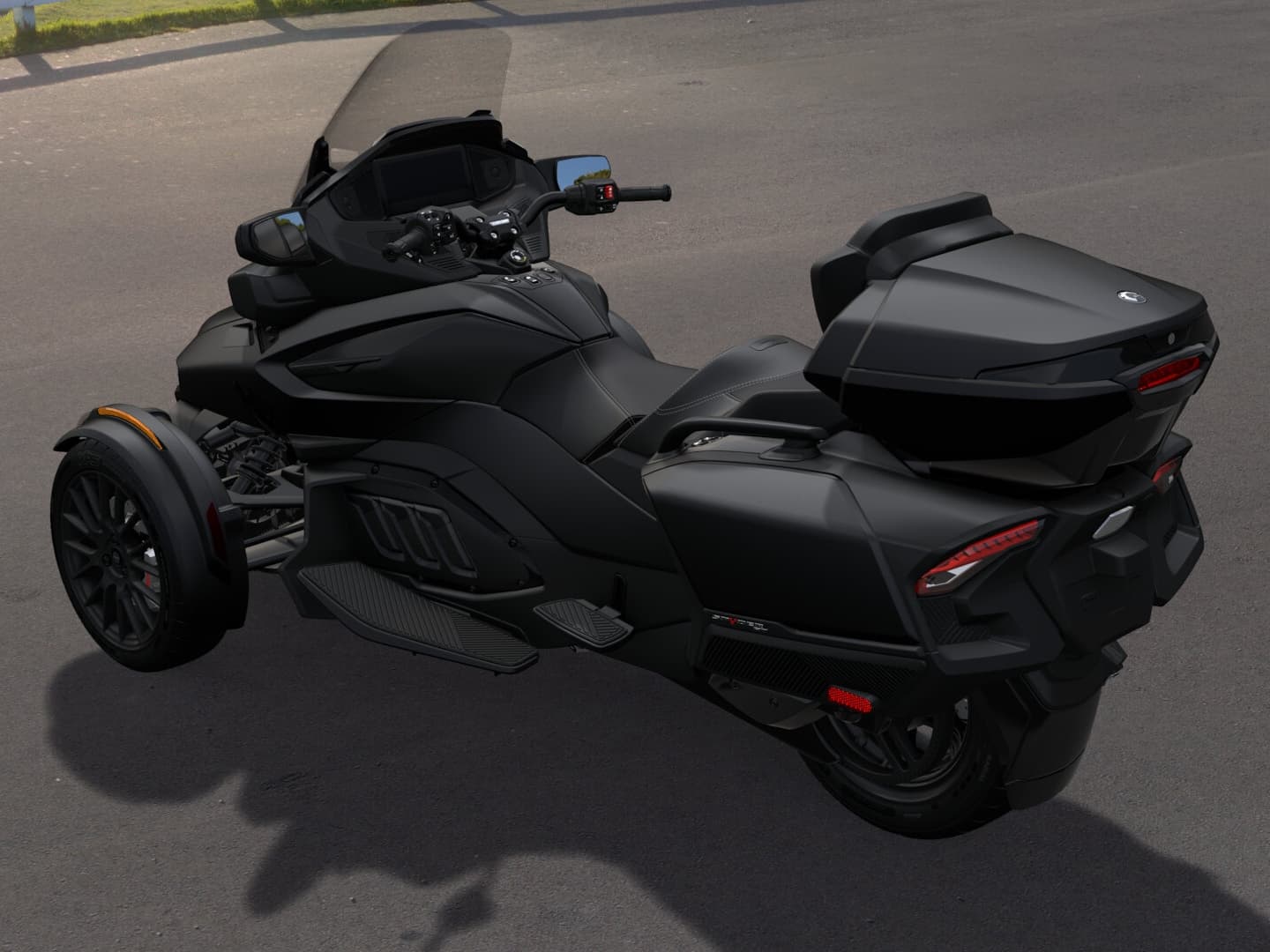 Can-Am Spyder RT Limited 2026 — Carbon Black — Сзади слева