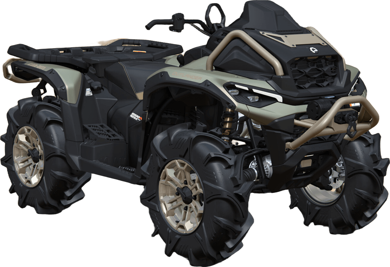 Can-Am Outlander MAX X mr 2027, 1000R, Loft Green Satin, 0005JVA00 — Обложка на прозрачном фоне