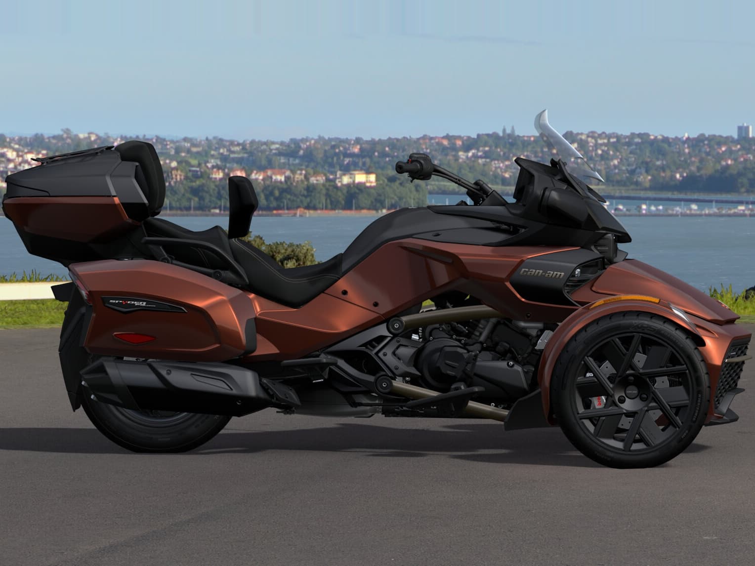 Can-Am Spyder F3 Limited Special Series 2026 — Mars Red — Вид сбоку