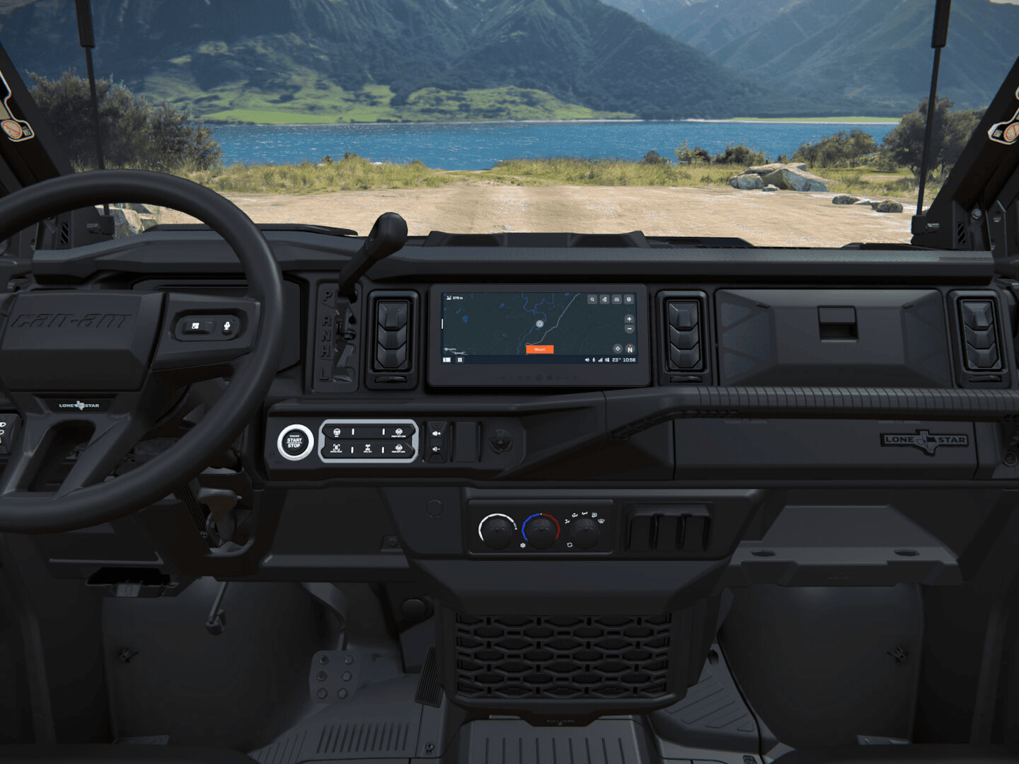 Can-Am Defender MAX LONE STAR CAB 2027, Stealth Black, 0006LVB00 — Приборная панель