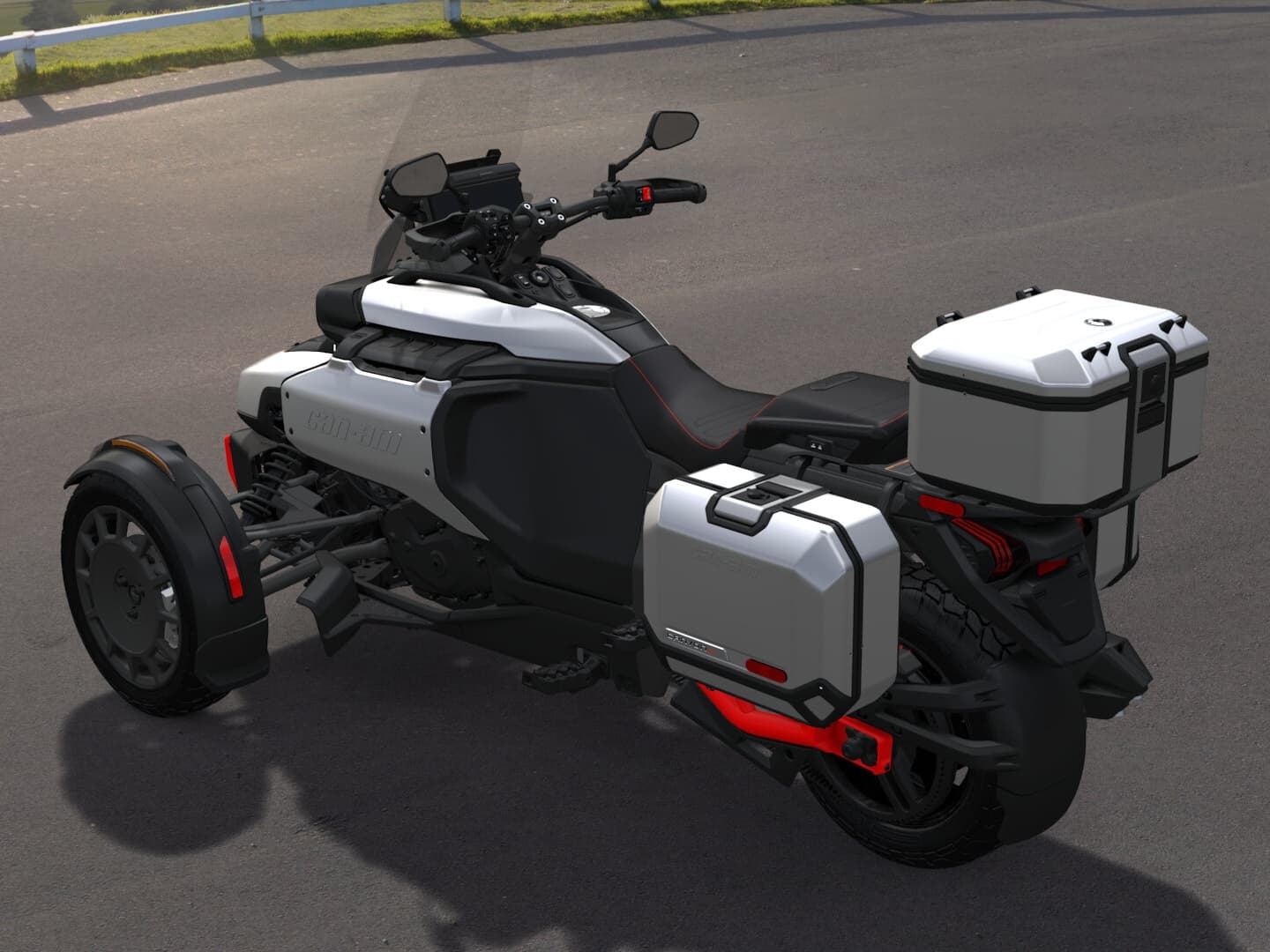 Can-Am Canyon XT 2026 — Sterling Silver Satin — Сзади слева