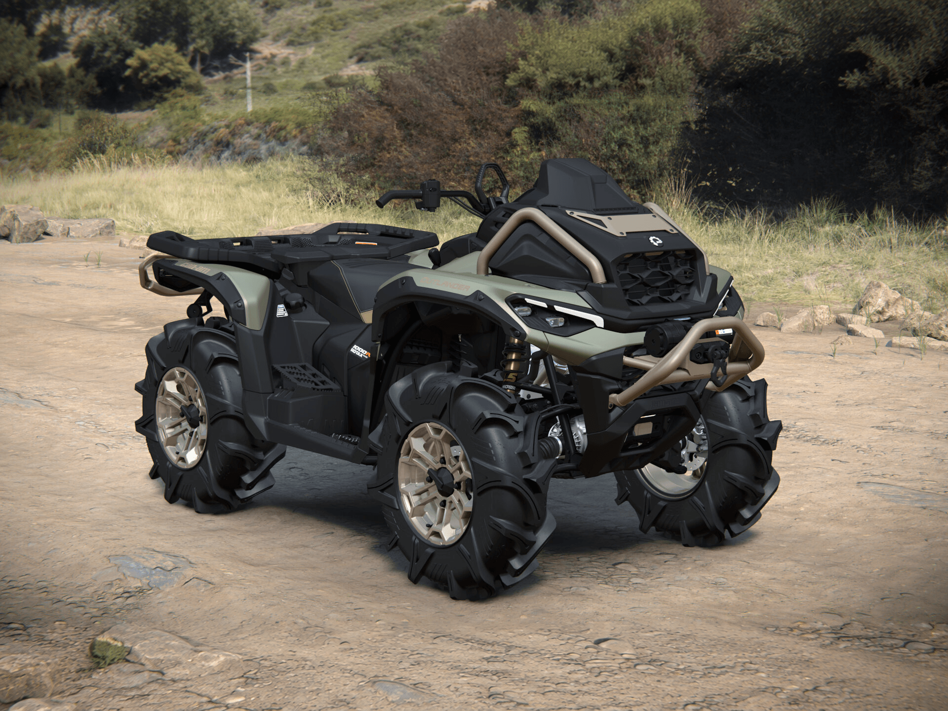 Can-Am Outlander MAX X mr 2027, 1000R, Loft Green Satin, 0005JVA00 — Справа спереди