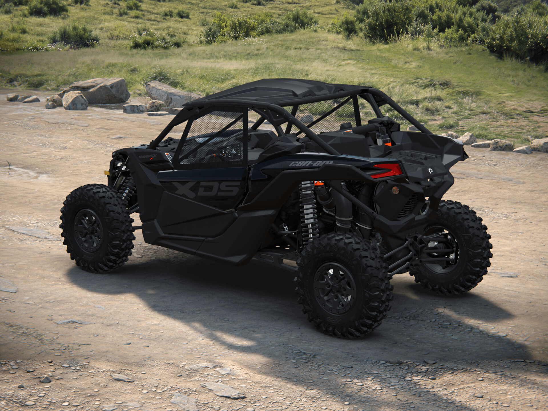 Can-Am Maverick X3 X ds 2027, Triple Black, 0007SVH00 — Слева сзади