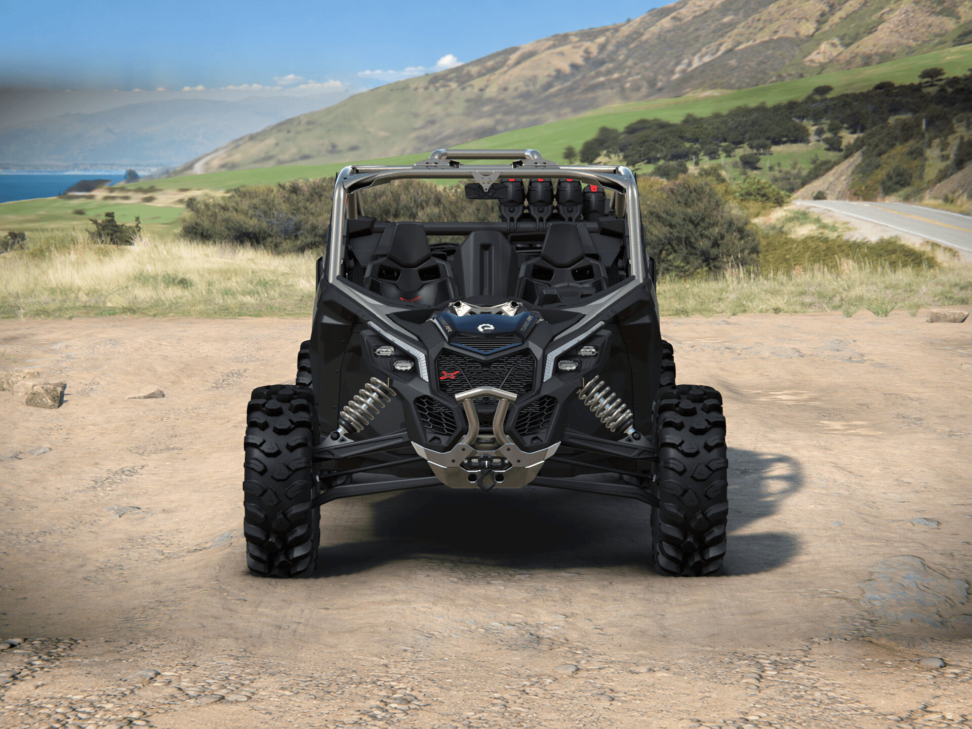 Can-Am Maverick X3 X mr 2027, Loft Green Satin, 0006VVB00 — Спереди