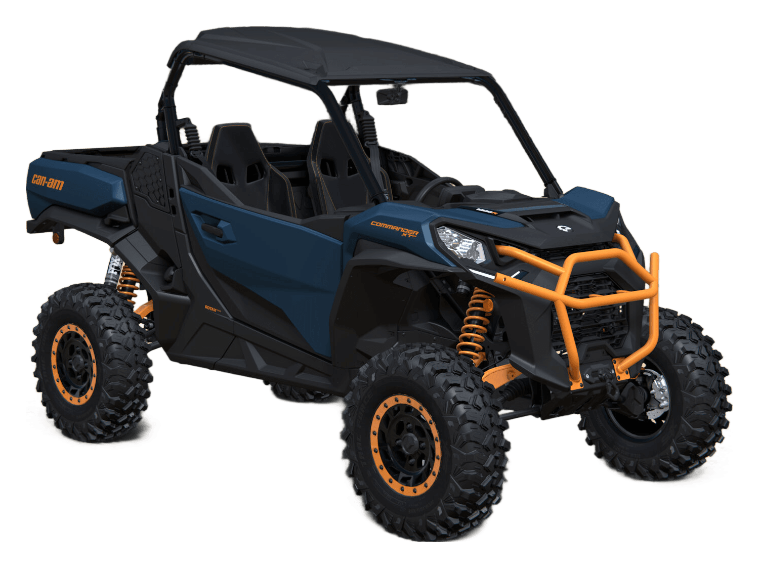 Can-Am Commander XT-P 2027, Dusty Navy & Orange Crush, 0006YVC00 — Обложка на прозрачном фоне