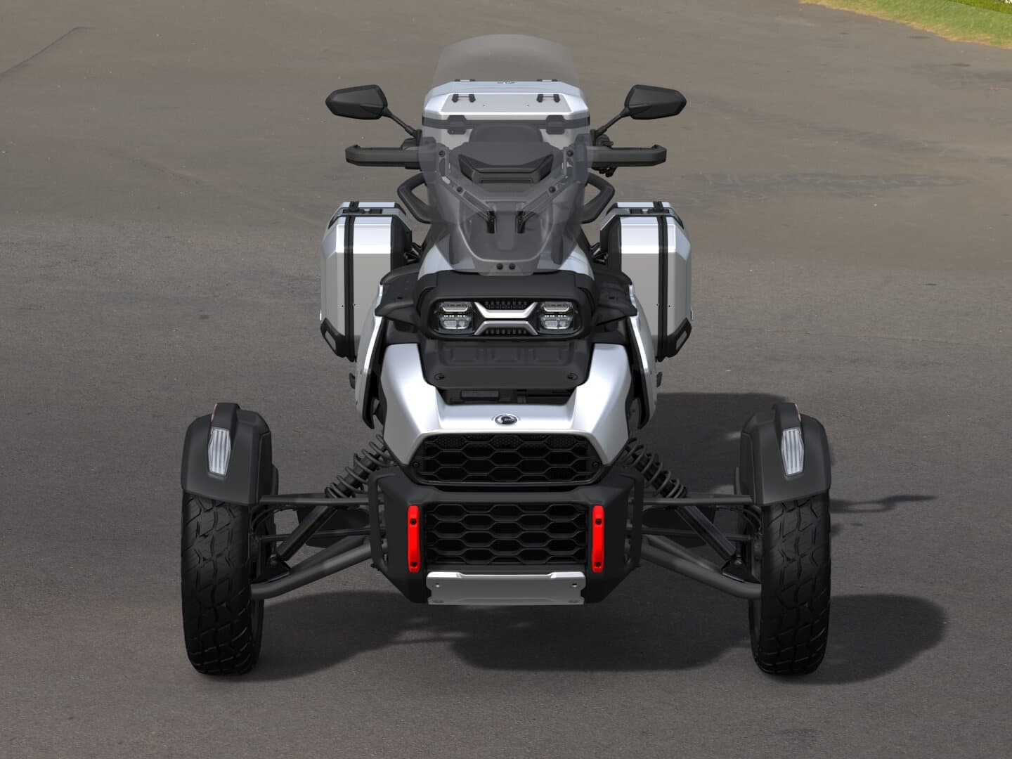 Can-Am Canyon XT 2026 — Sterling Silver Satin — Вид спереди