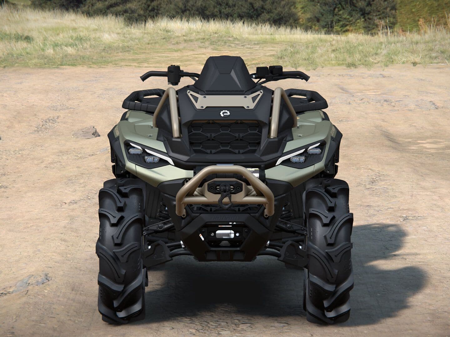 Can-Am Outlander X mr 2027, 1000R, Loft Green Satin, 0005LVB00 — Спереди