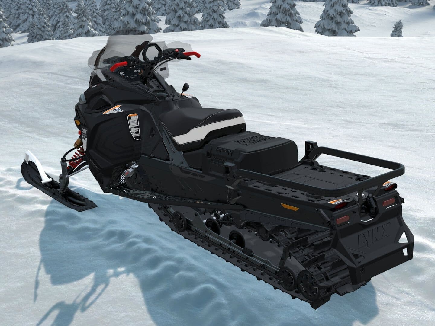 Lynx COMMANDER RE 2027, 900 ACE Turbo R, Tactical Grey / Black — Слева сзади