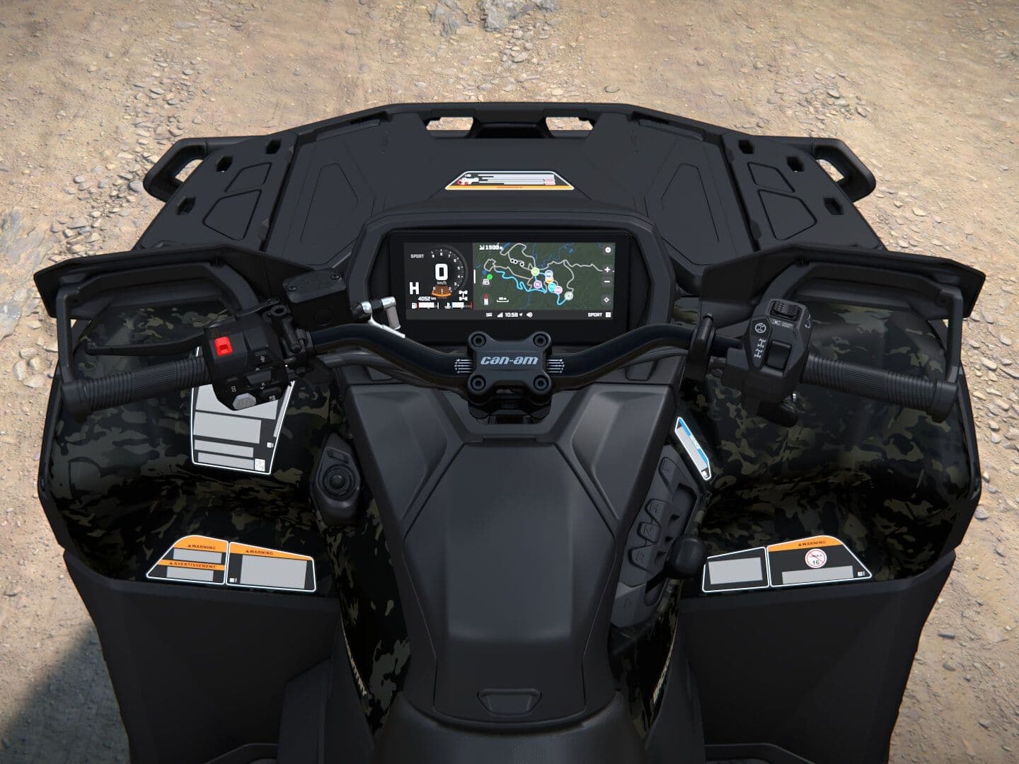 Can-Am Outlander MAX Backcountry 2027, 1000R, Multicam Dark Camo, 0005GVC00 — Руль и приборная панель