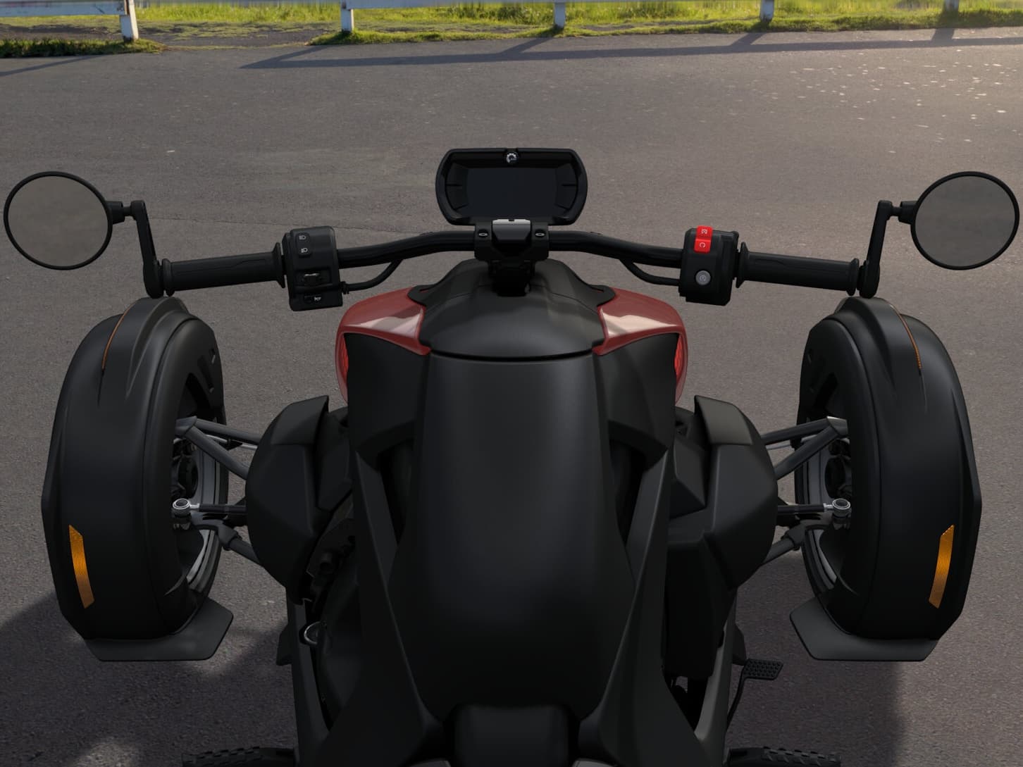 Can-Am Ryker 600 2026 — Crimson Rush — Приборы и органы управления