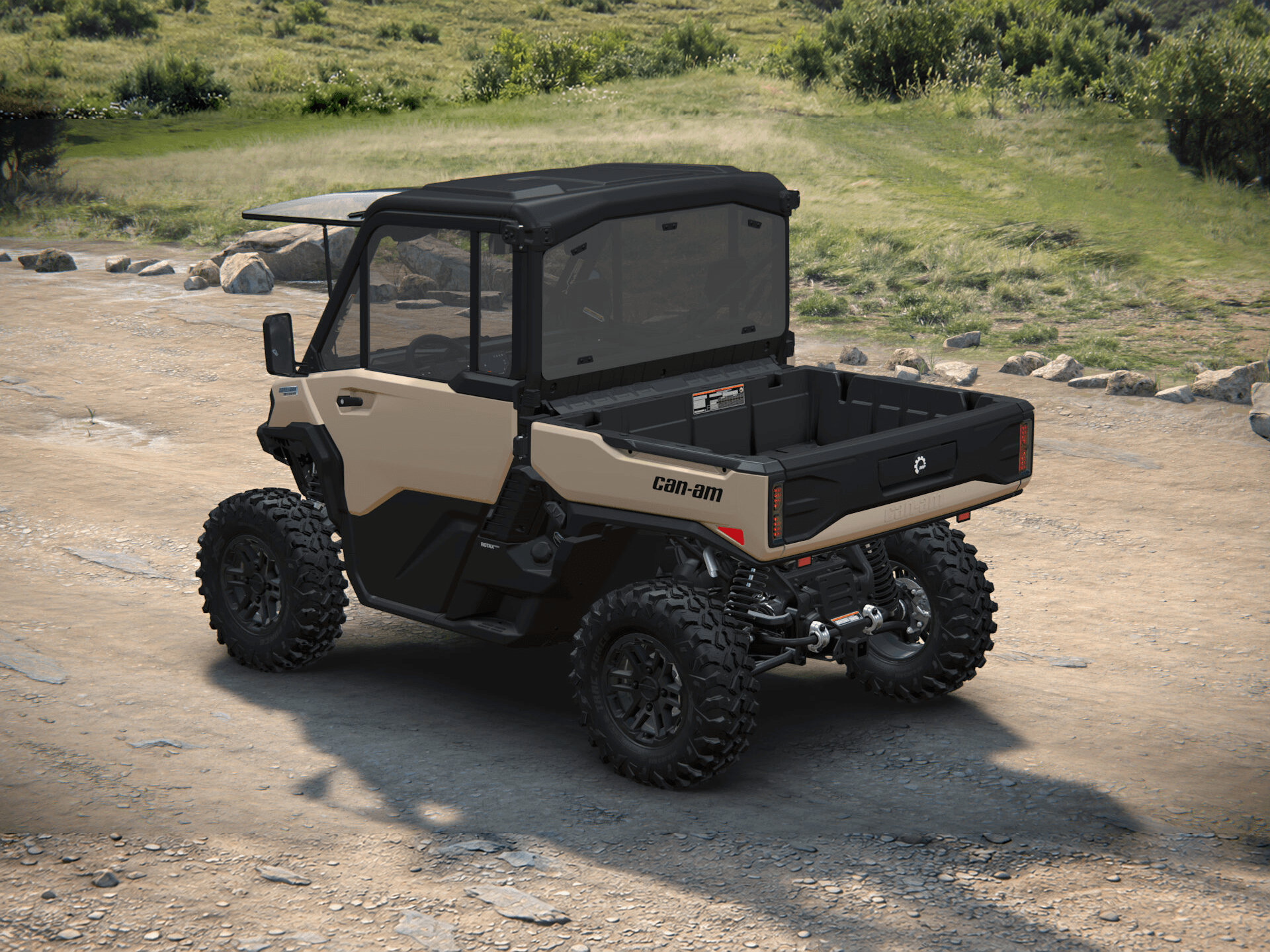Can-Am Defender Limited 2027, Sandstone, 0008JVB00 — Слева сзади