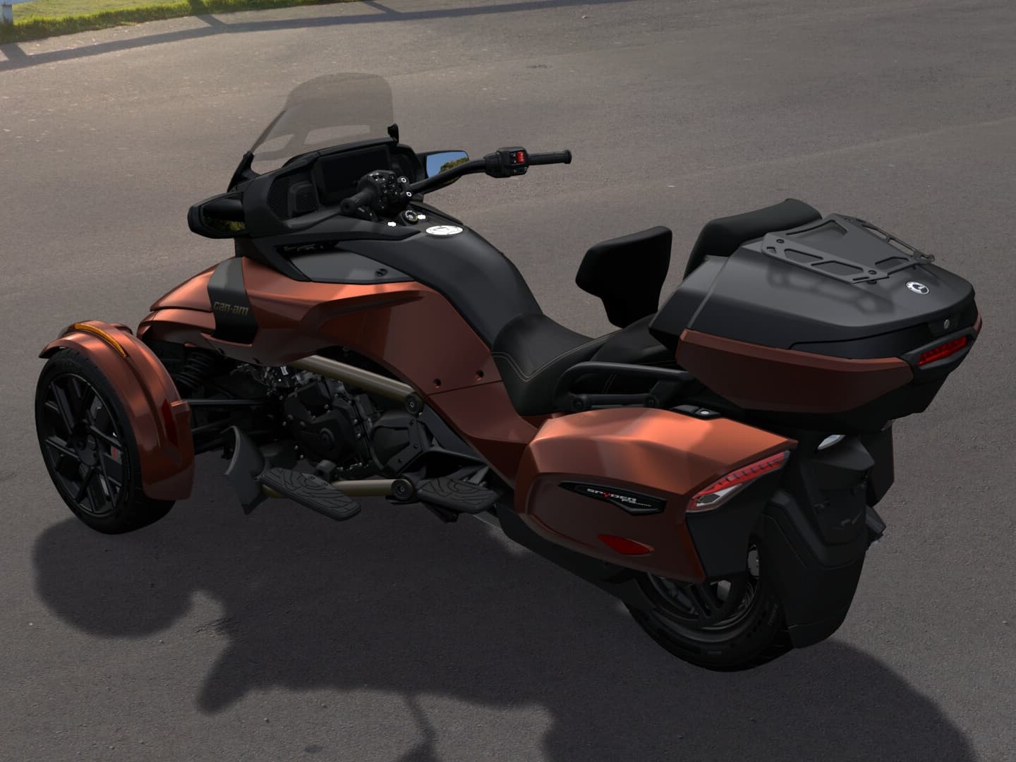 Can-Am Spyder F3 Limited Special Series 2026 — Mars Red — Сзади слева