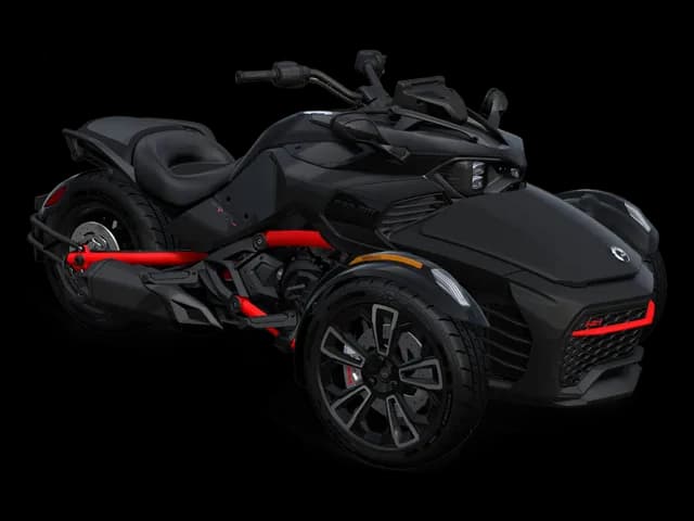 Can-Am Spyder F3-S 2026 — Monolith Black Satin — Спереди справа