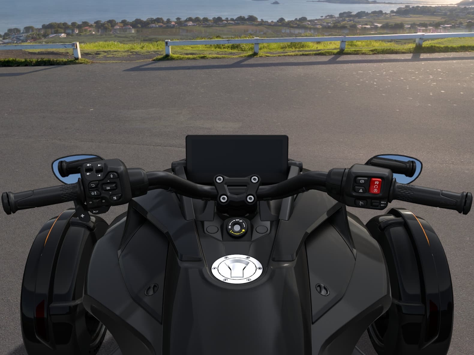 Can-Am Spyder F3-S 2026 — Monolith Black Satin — Приборы и органы управления