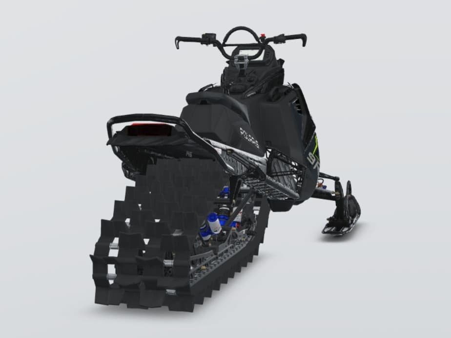 Polaris RMK Khaos 2027, Patriot 9R, Series 6: 146" × 15" × 2.6" — Сзади в три четверти