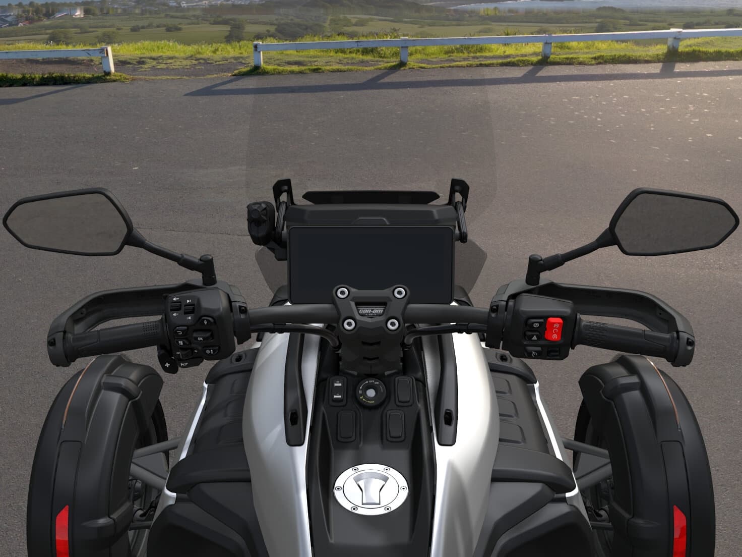 Can-Am Canyon XT 2026 — Sterling Silver Satin — Приборы и органы управления