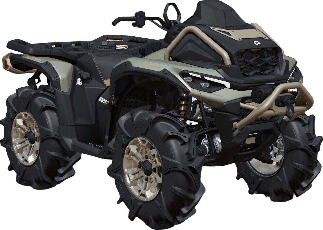 Can-Am Outlander X mr 2027, 1000R, Loft Green Satin, 0005LVB00 — Обложка на прозрачном фоне