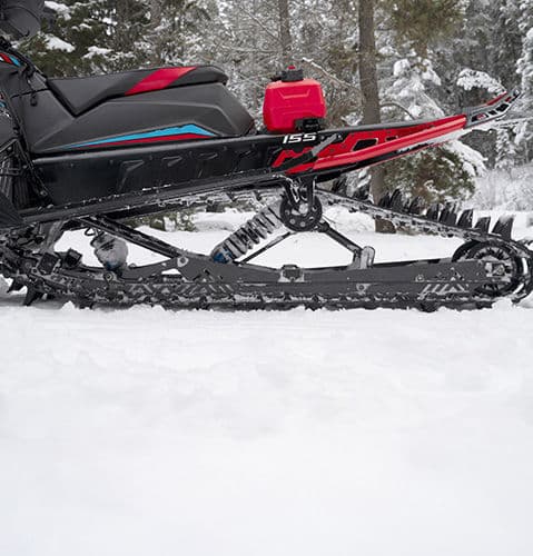 Направляющие, катки и амортизаторы задней подвески RMK Factory Edition. Модельный год 2027.