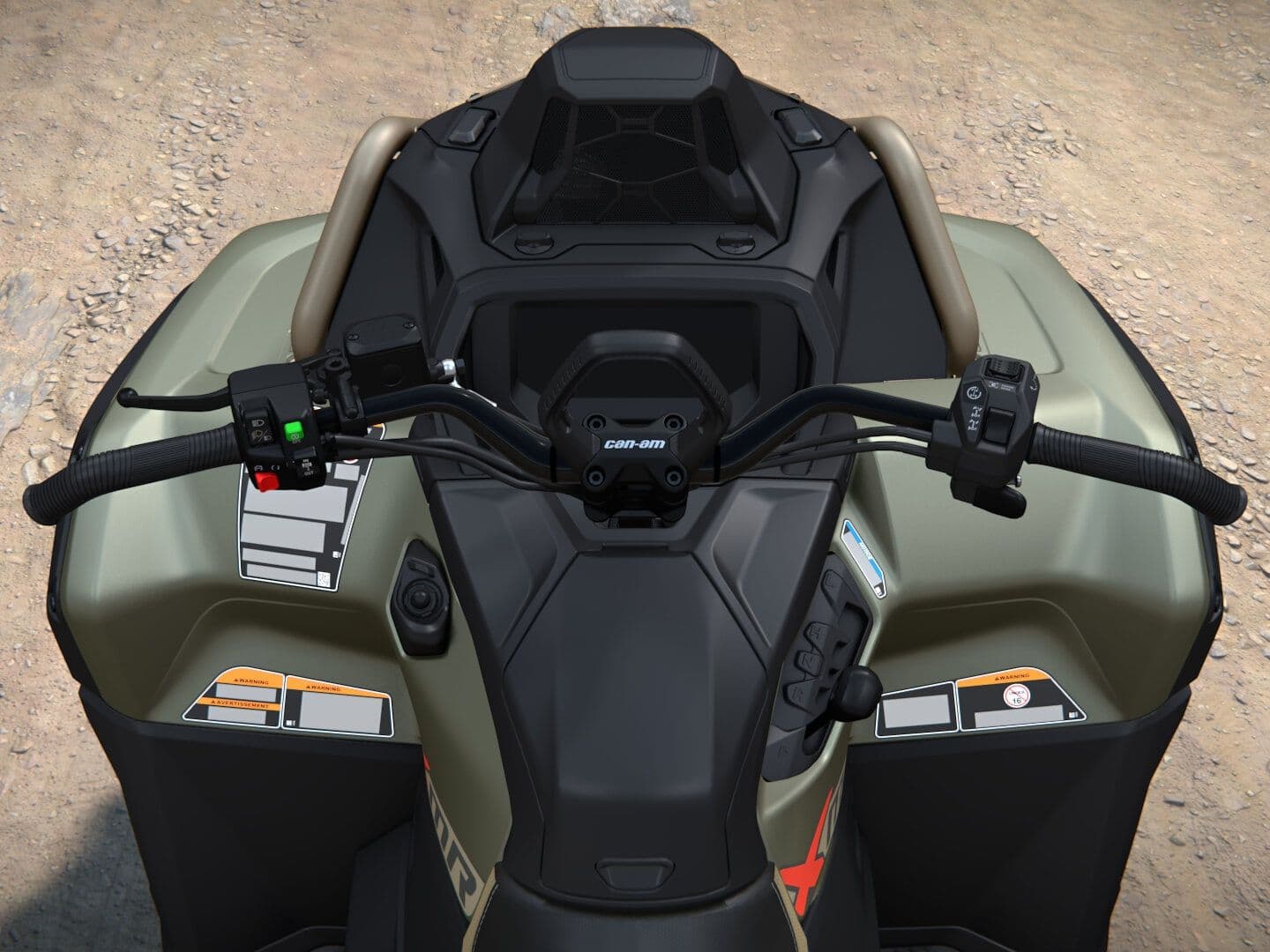 Can-Am Outlander MAX X mr 2027, 1000R, Loft Green Satin, 0005JVA00 — Руль и приборная панель