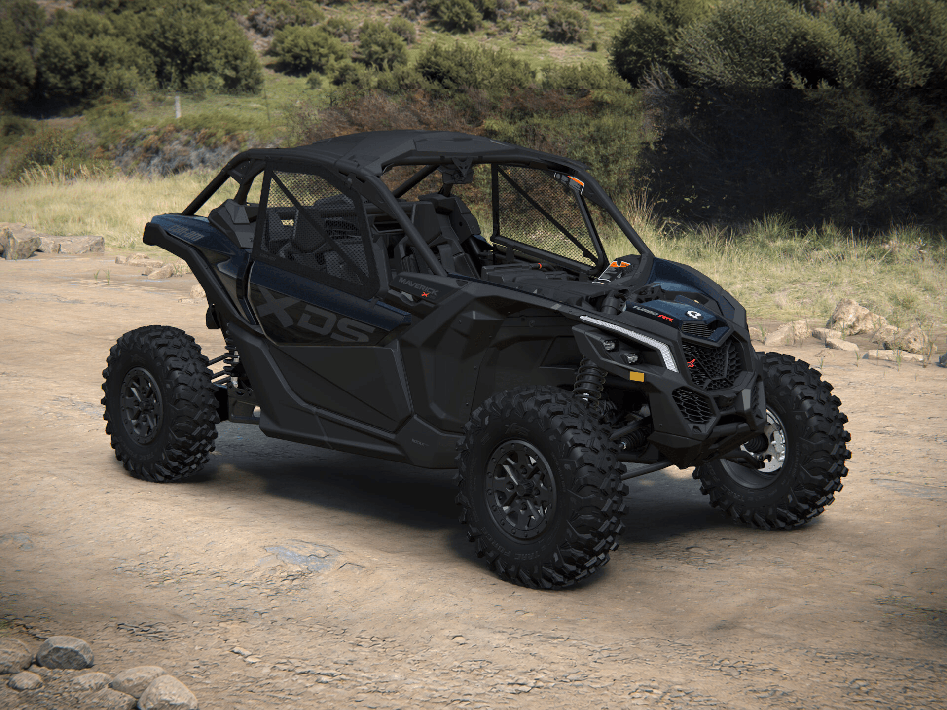 Can-Am Maverick X3 X ds 2027, Triple Black, 0007SVH00 — Справа спереди