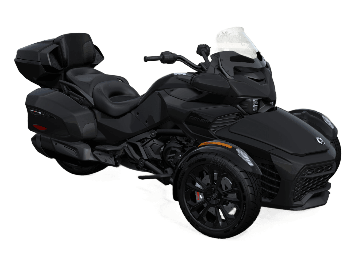 Can-Am Spyder F3 Limited 2026 — Monolith Black Satin — Спереди справа