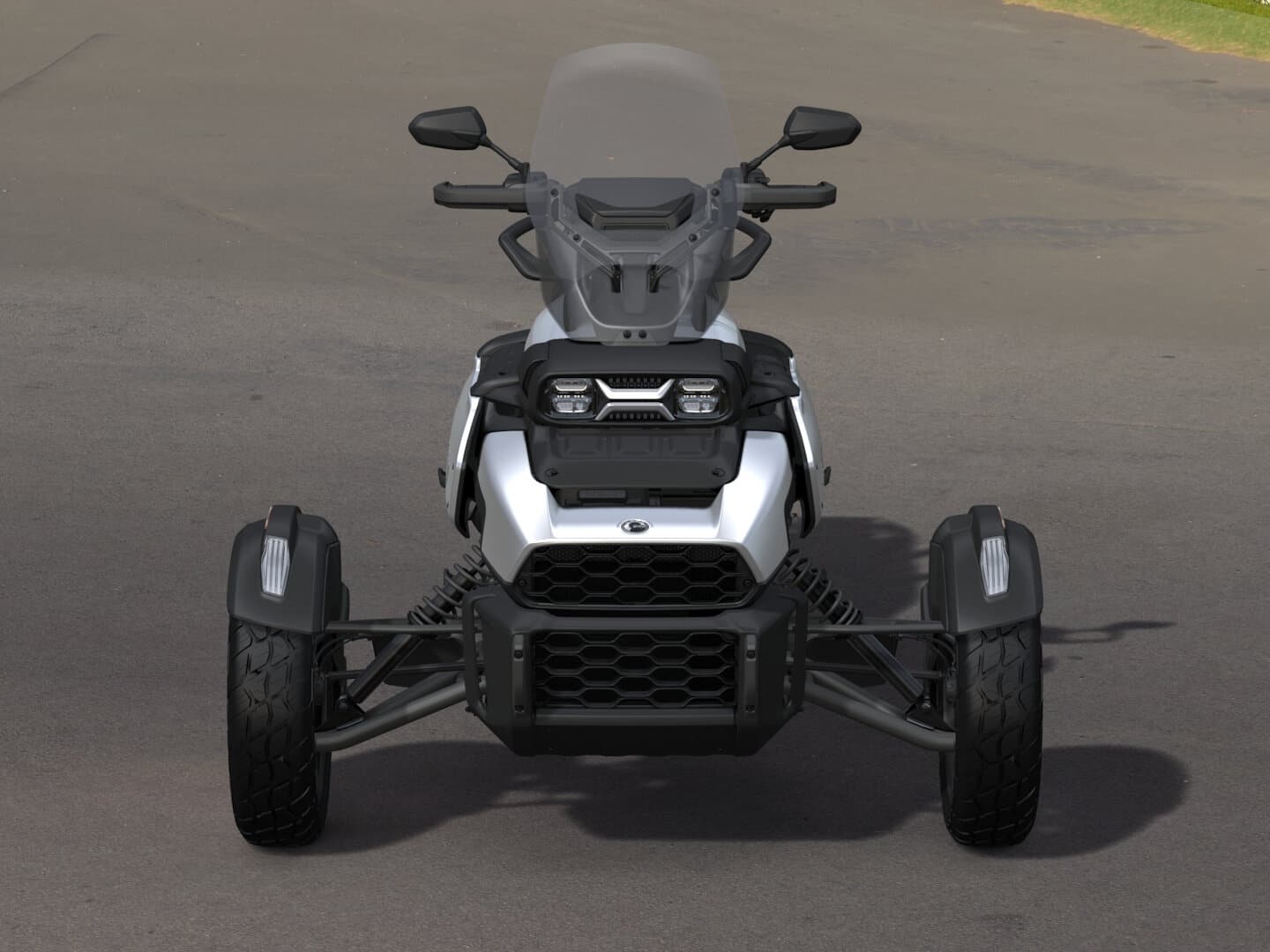 Can-Am Canyon 2026 — Sterling Silver Satin — Вид спереди