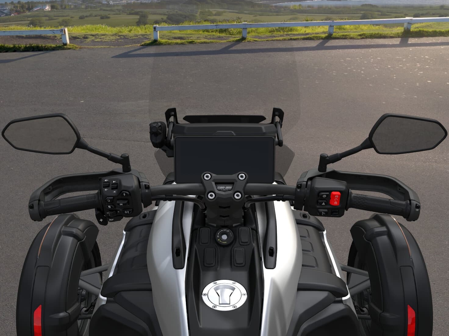 Can-Am Canyon 2026 — Sterling Silver Satin — Приборы и органы управления