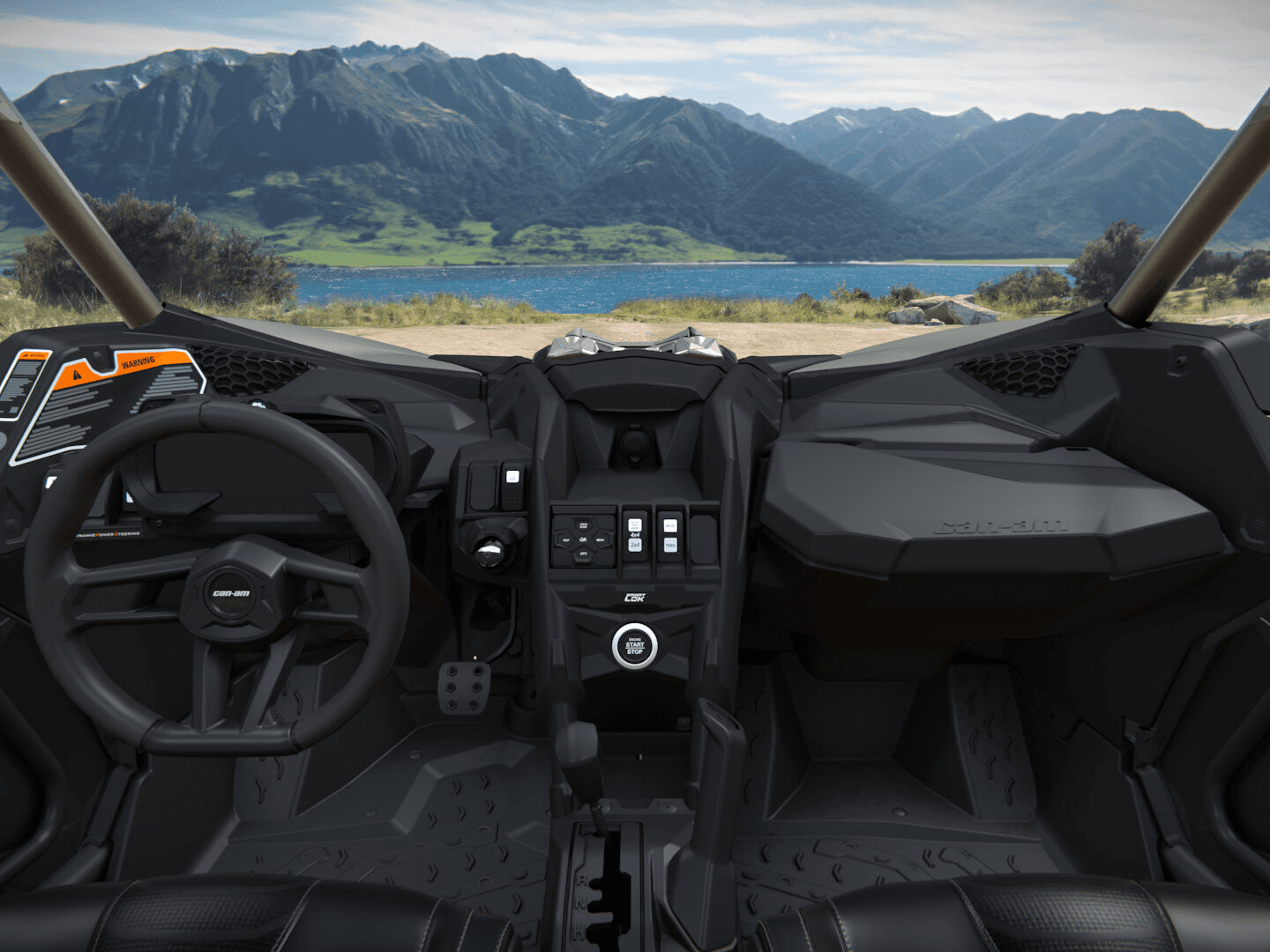Can-Am Maverick X3 X mr 2027, Loft Green Satin, 0006VVB00 — Приборная панель