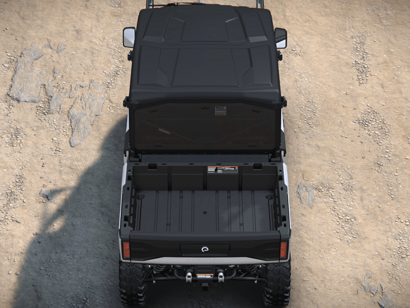 Can-Am Defender MAX Limited 2027, Hybrid White, 0006MVH00 — Сверху сзади
