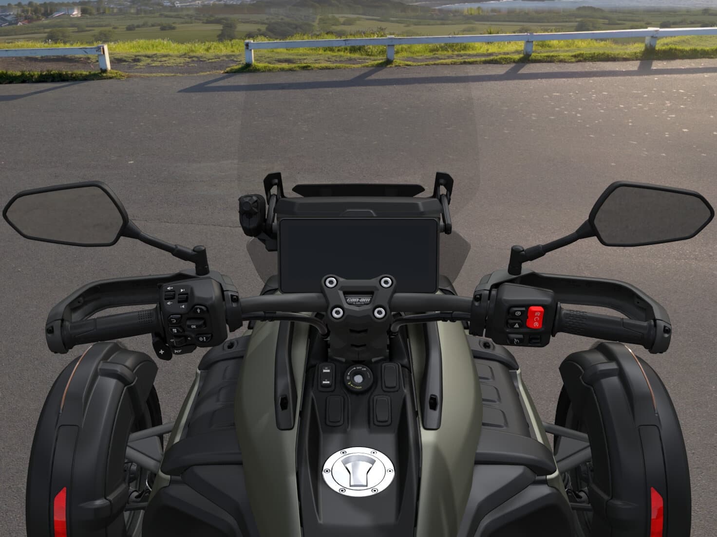 Can-Am Canyon Redrock 2026 — Moss Green Satin — Приборы и органы управления