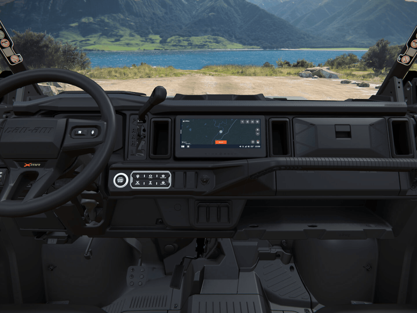 Can-Am Defender MAX X mr with half-doors 2027, Loft Green Satin, 0008PVA00 — Приборная панель