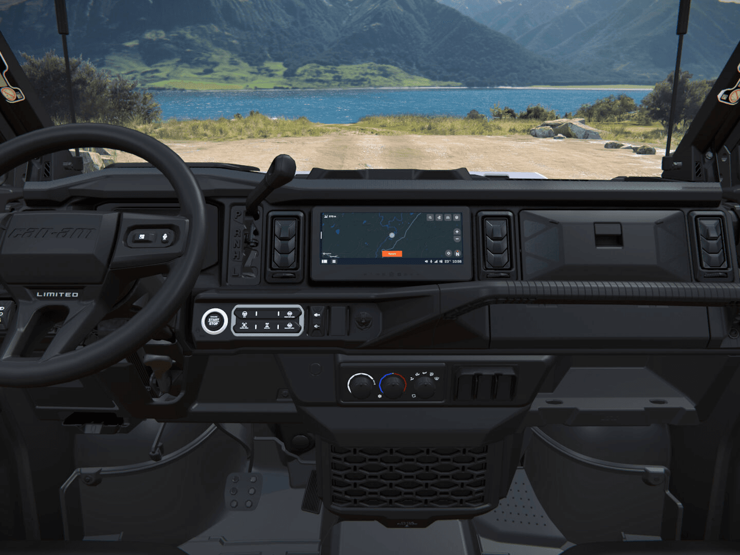 Can-Am Defender MAX Limited 2027, Hybrid White, 0006MVH00 — Приборная панель