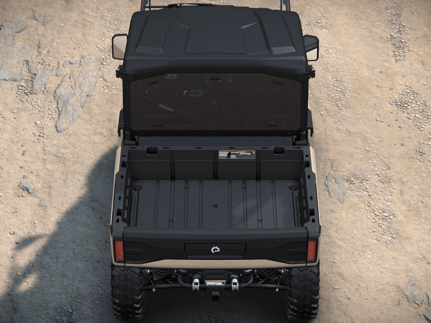 Can-Am Defender Limited 2027, Sandstone, 0008JVB00 — Сверху сзади