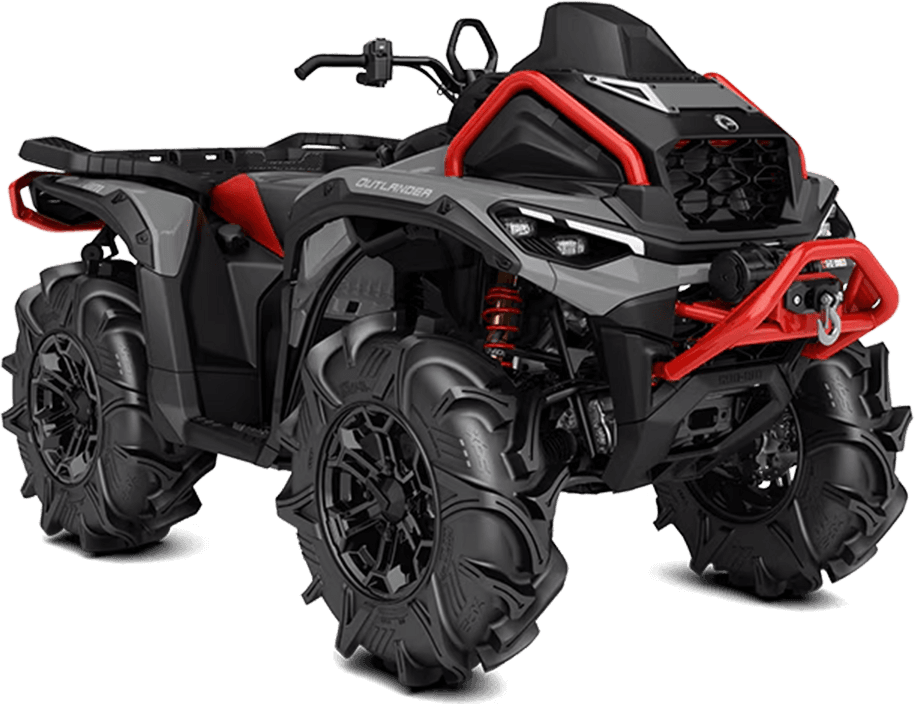 Can-Am OUTLANDER X MR 1000R 2025, цвет Granite Grey/Legion Red