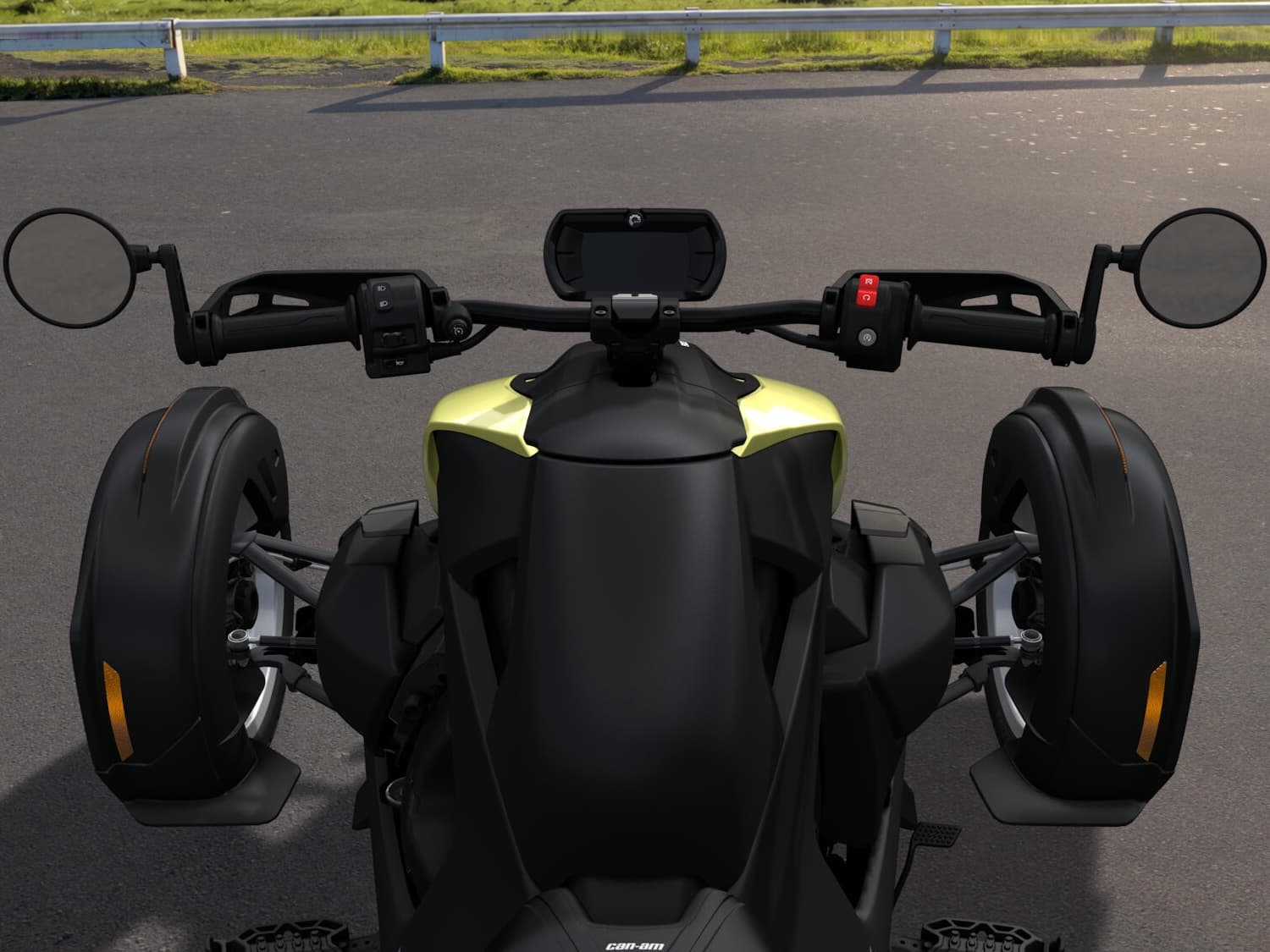 Can-Am Ryker Rally 2026 — Lemon Twist — Приборы и органы управления