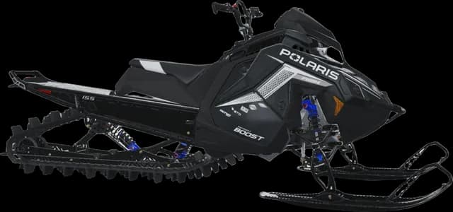 Polaris RMK Factory Edition 2027, Patriot Boost, Series 9: 155" × 15" × 3.25", Gloss Black — Обложка на прозрачном фоне