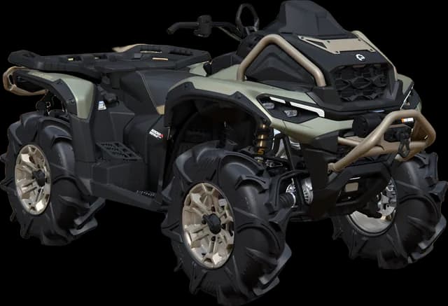 Can-Am Outlander MAX X mr 2027, 1000R, Loft Green Satin, 0005JVA00 — Обложка на прозрачном фоне
