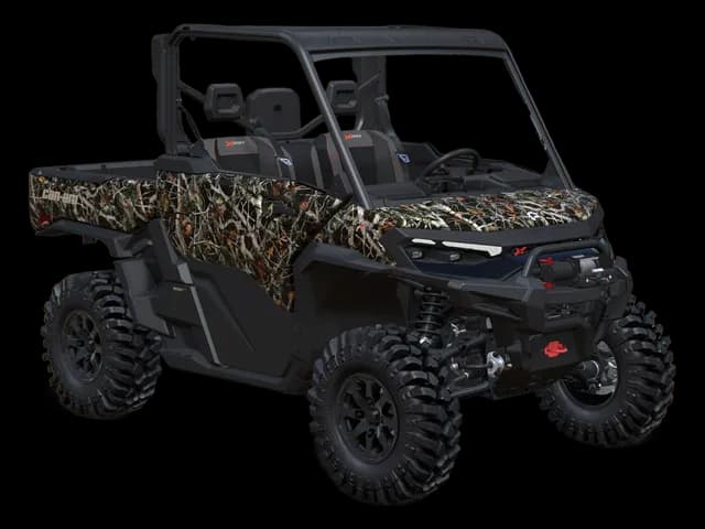 Can-Am Defender X mr with half-doors 2027, Dark Wildland Camo, 0008YVB00 — Обложка на прозрачном фоне