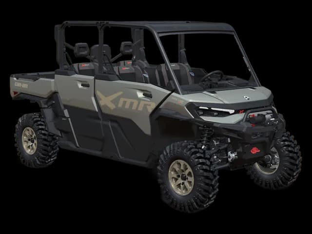 Can-Am Defender MAX X mr with half-doors 2027, Loft Green Satin, 0008PVA00 — Обложка на прозрачном фоне