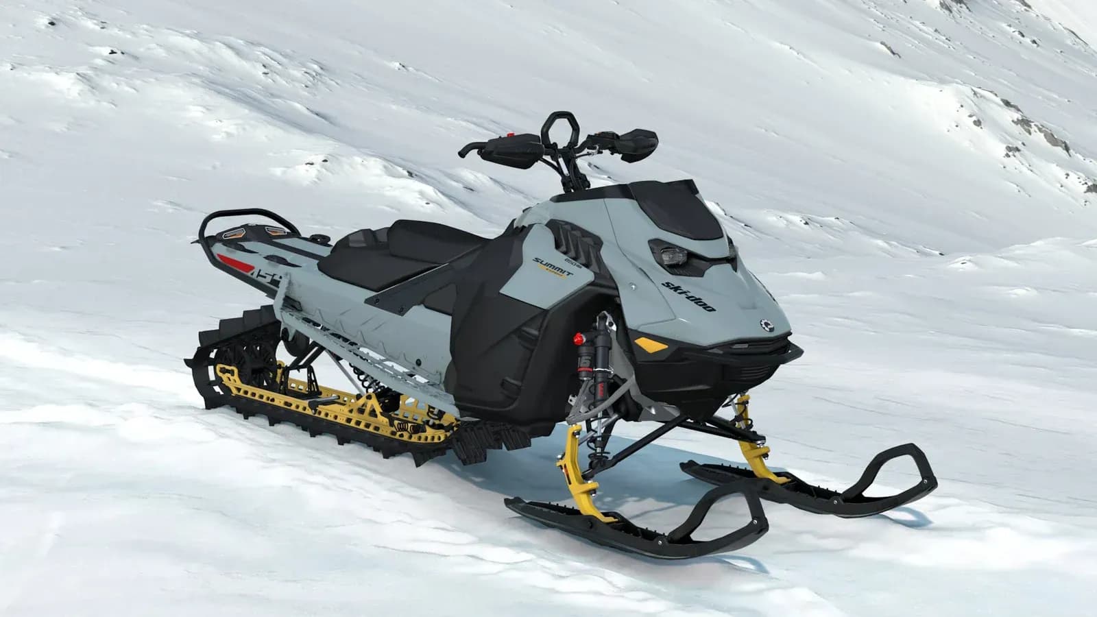 Ski-Doo Summit Expert 2027 — вид спереди и сбоку