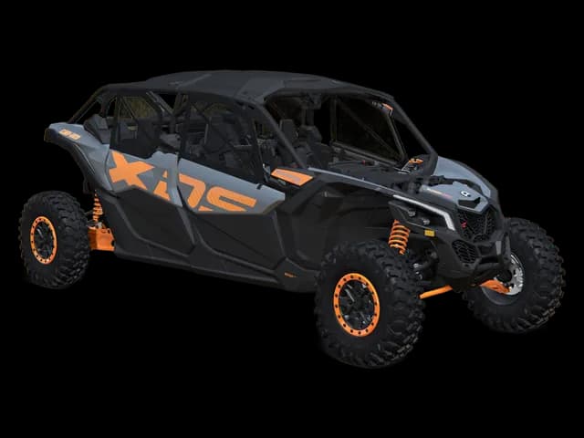 Can-Am Maverick X3 MAX X ds 2027, Dolomite Grey & Orange Crush, 0007VVF00 — Обложка на прозрачном фоне