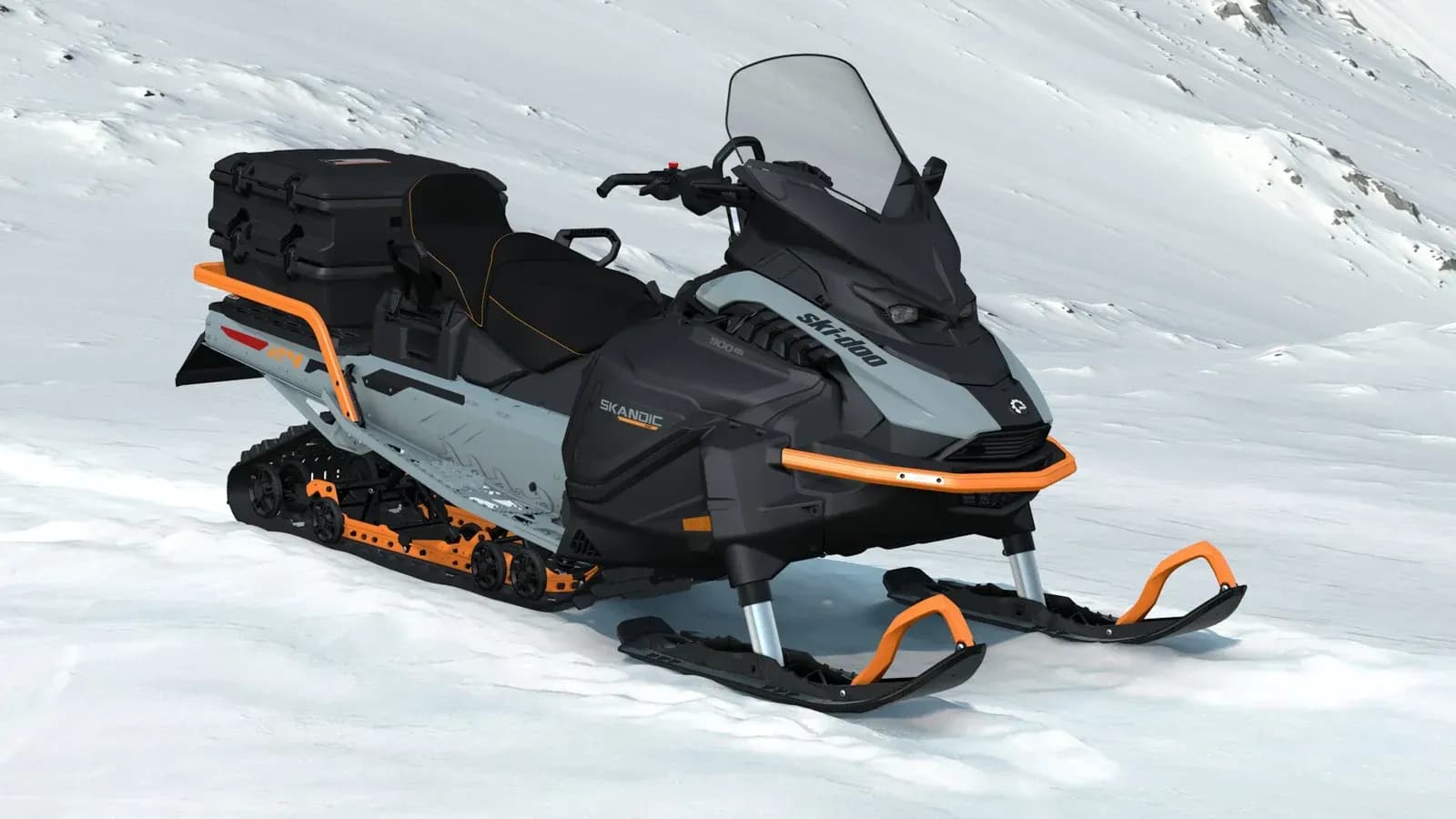 Ski-Doo Skandic SE 2027 — вид спереди и сбоку